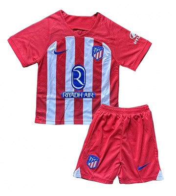 Atletico Madrid Hemmakläder Barn 2023-24 Kortärmad (+ Korta byxor)